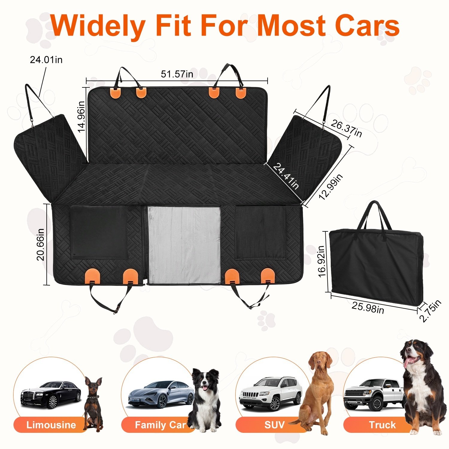 Waterproof Dog Car Seat Extender & Backseat Cover | TailMate™. - Image 8