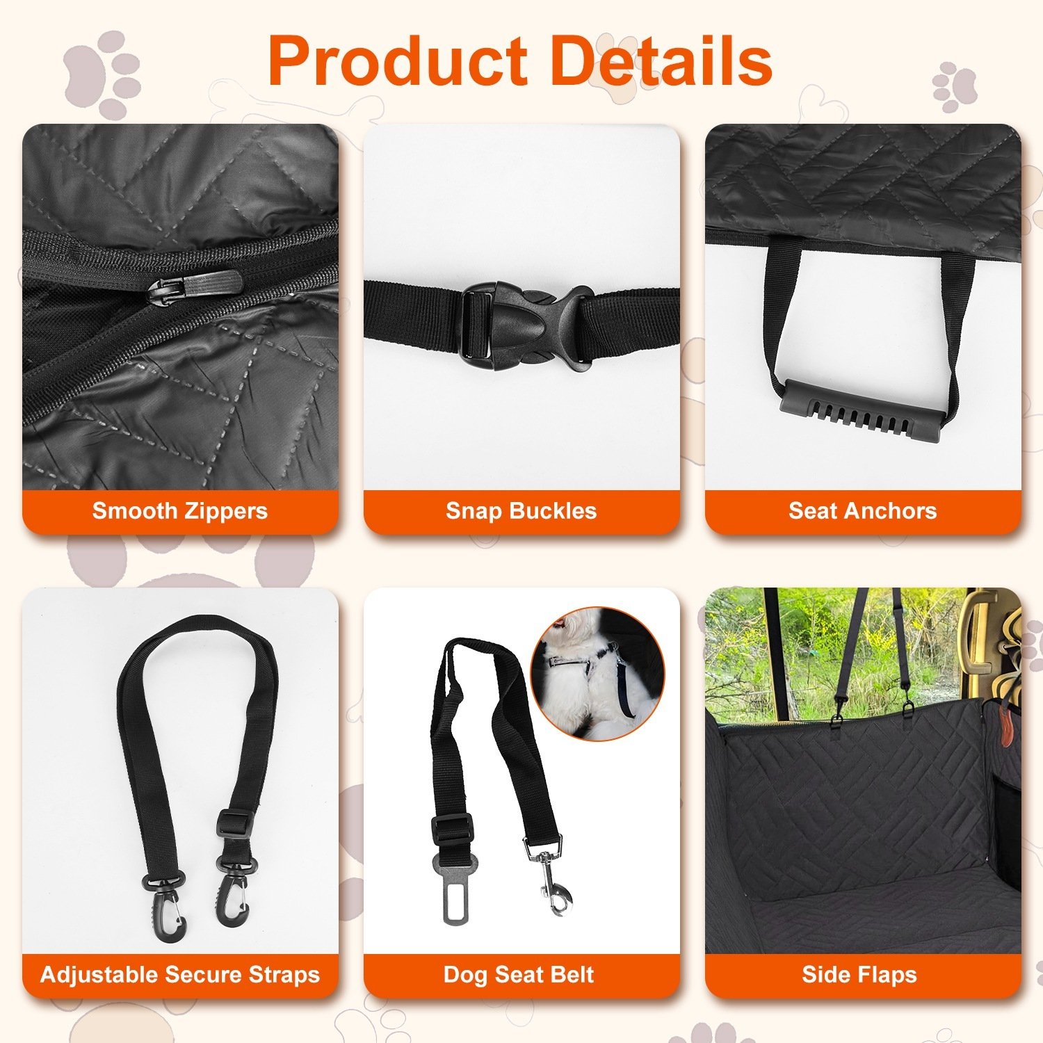 Waterproof Dog Car Seat Extender & Backseat Cover | TailMate™. - Image 3