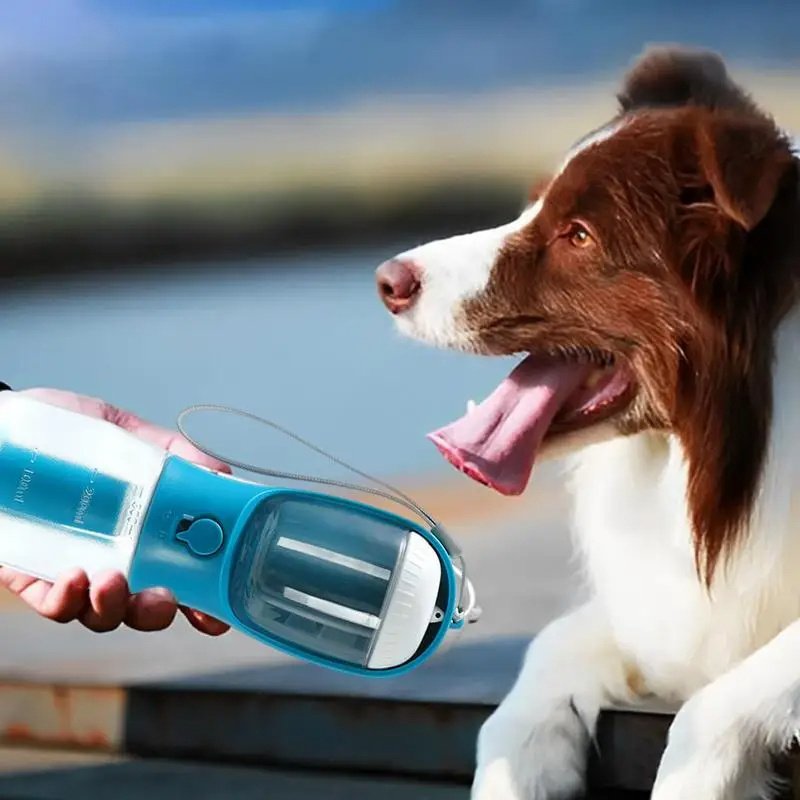 3-in-1 Portable Dog Water Bottle with Food & Waste Bag Holder - Image 7