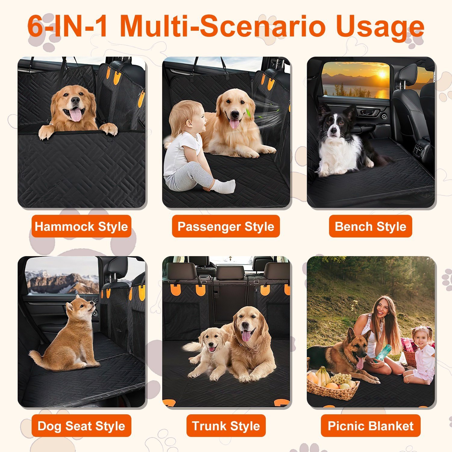 Waterproof Dog Car Seat Extender & Backseat Cover | TailMate™. - Image 2
